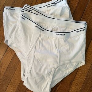 9 pair Fruit of the Loom Men's Classic White Briefs